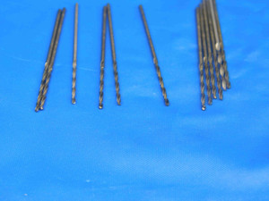 12PCS DRILL AMERICA 0.042 O.D. COBALT JOBBER LENGTH TWIST DRILL BIT .042 #58 - HS1425BW2