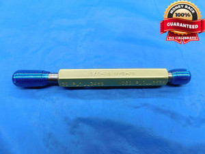 3/8 24 UNS 2B +.001 OVERSIZE THREAD PLUG GAGE .375 GO NO GO = .3489 .3538 CHECK - DW25016RD