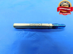 1 64 NC 3 THREAD PLUG GAGE #1 .073 .0730 NO GO ONLY P.D. = .0643 UNC-3 CHECK - DW25141RD 1 64 NC 3 THREAD PLUG GAGE #1 .073 .0730 NO GO ONLY P.D. = .0643 UNC-3 CHECK - DW25141RD