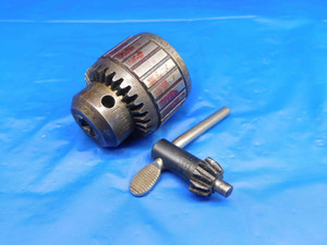 JACOBS BALL BEARING SUPER DRILL CHUCK 0-3/8 CAP JACOBS TAPER #2 JT2 SHORT W/ KEY - HS1590AB2