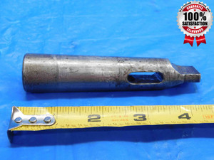 MT#2 INSIDE TO MT#3 OUTSIDE MORSE TAPER ADAPTER SLEEVE 4 1/2 OAL MT2 MT3 - RB0873LVR