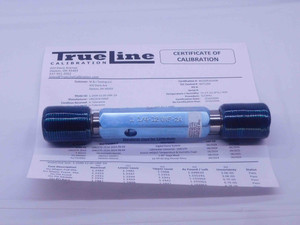 CERTIFIED 1 1/4 12 UNF 2A SET THREAD PLUG GAGE 1.25 GO NO GO = 1.1941 & 1.1879 - DW25172TLC CERTIFIED 1 1/4 12 UNF 2A SET THREAD PLUG GAGE 1.25 GO NO GO = 1.1941 & 1.1879 - DW25172TLC