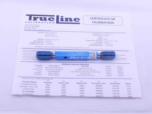 CERTIFIED 1/2 13 UNC 2A SET THREAD PLUG GAGE .5 GO NO GO P.D.'S = .4485 & .4435 - DW25187TLC