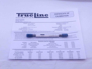 CERTIFIED 5/16 24 UNF 2A SET THREAD PLUG GAGE .3125 GO NO GO PDS= .2843 & .2806 - DW25194TLC