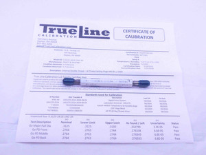 CERTIFIED 5/16 18 UNC 3A SET THREAD PLUG GAGE .3125 GO NO GO PDS= .2764 & .2734 - DW25199TLC
