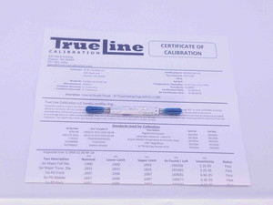 CERTIFIED 10 32 NF 3A SET THREAD PLUG GAGE #10 .190 GO NO GO = .1697 .1674 UNF - DW25202TLC