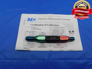 CERTIFIED 1/2 13 UNC 2B THREAD PLUG GAGE .5 .50 GO NO GO P.D.'S = .4500 & .4564 - DW25223BE3