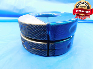1 11/16 32 NS 3 THREAD RING GAGES 1.6875 GO NO GO P.D.'S = 1.6672 & 1.6638 CHECK - DW25324RD