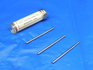 3pc SET VAN KEUREN ACME THREAD MEASURING WIRES FOR CALIBRATION 5 PITCH 29 DEGREE - HS1941BC3