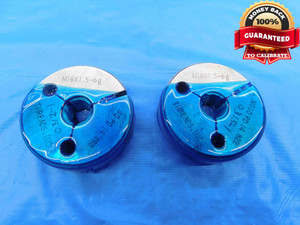 M16 X 1.5 6g SPECIAL THREAD RING GAGES 16 GO NO GO P.D.'S = 14.898 & 14.822 mm - DW24240RD