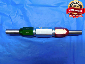 .5000 & .5006 CLASS X PIN PLUG GAGE GO NO GO ONSIZE 1/2 12.715 mm .500 - BS0164BC3