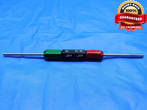 .1180 & .1240 CL X PIN PLUG GAGE GO NO GO .1250 -.0010 1/8 3 mm .118 .124 - BS0299RD