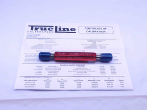 CERTIFIED 9/16 12 UNC 2A SET THREAD PLUG GAGE .5625 GO NO GO PDS= .5068 & .5016 - DW25580TLC CERTIFIED 9/16 12 UNC 2A SET THREAD PLUG GAGE .5625 GO NO GO PDS= .5068 & .5016 - DW25580TLC