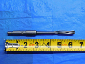 MORSE 11/32 OD HSS REAMER MT1 SHANK SPIRAL 6 FL .34375 11/32 .3438 ONSIZE USA - BS0535CF2