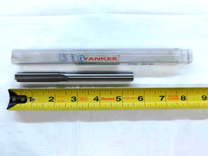 YANKEE 12 mm O.D. HSS CHUCKING REAMER 6 FLUTE .4724 ONSIZE METRIC USA MADE - BS0642AZ3