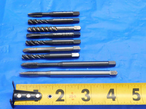9pcs OSG & UNION 1/4 - 20 AND 1/4 - 28 HSS TAPS SPIRAL POINT PLUG BOTTOMING .25 - RB2012BJ2