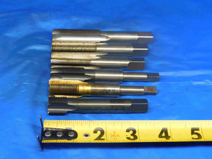 6 PCS LOT 5/8 18 HSS BOTTOMING / PLUG TAPS STRAIGHT FLUTE .625 COATED & UNCOATED - BR0746BI3