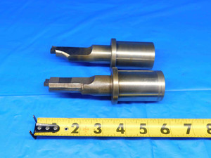 SET OF 2 MODIFIED / SHOP MADE ? GROOVING TOOLS 1 1/2 SHANK DIA LATHE TOOLING - BR0812CP2