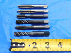 LOT OF 6 PLUG TAPS OSG CLEFORGE 3/8 16 & 3/8 24 GH3 NF NC .375 SPIRAL POINT - RB2117BJ2