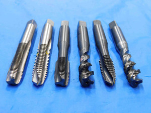 LOT OF 6 PLUG TAPS OSG CLEFORGE 3/8 16 & 3/8 24 GH3 NF NC .375 SPIRAL POINT - RB2117BJ2