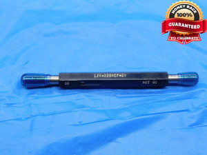 1/4 32 UNEF 2B LEFT HAND THREAD PLUG GAGE .25 GO NO GO P.D.'S = .2297 & .2339 - DW25846BH3