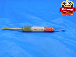 .1240 & .1350 PIN PLUG GAGE GO NO GO .1250 -.0010 UNDERSIZE 1/8 3 mm .124 .135 - BT0066LVR