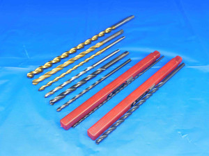 8 PCS HSS TWIST DRILL BITS SIZES RANGE FROM 1/8 TO 10MM CLEVELAND & OTHERS - BR1118FKB