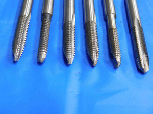 6pcs 1/4 - 20 NC GH3 UNCOATED HSS SPIRAL POINT TAPS .25 2 FLUTE UNC THREADING - BS1023LVR