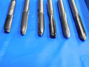 6pcs 1/4 - 28 NF GH3 / GH4 HSS TAPS SPIRAL POINT & STRAIGHT FLUTE .25 GTD OSG - BS1027LVR