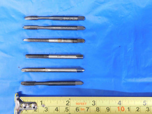 6pcs 10 - 32 NF GH3 HSS SPIRAL POINT PLUG & BOTTOMING TAPS #10 .190 10-32 UNF - BS1038LVR