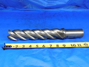 ABOUT 1.803" O.D. 8 1/2 LOC 12" OAL HSS END MILL 1 1/2 SHANK 4 FLUTE REGROUND - BR1140AK3