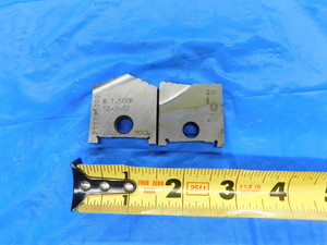 2pcs ERICKSON B1.500S 1 1/2 O.D. 1 7/16 O.D. SERIES B HSS SPADE DRILL INSERTS - BT0230BG2