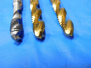 2 NEW 1 USED 5/16 - 18 NC GH3 HSS PLUG TAPS SPIRAL FLUTE .3125 UNC 2B THREADING - BS1062LVR