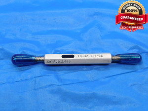 10 32 UNF 2A LEFT HAND SET THREAD PLUG GAGE #10 .190 GO NO GO PDS= .1688 & .1658 - DW25927BH3 10 32 UNF 2A LEFT HAND SET THREAD PLUG GAGE #10 .190 GO NO GO PDS= .1688 & .1658 - DW25927BH3