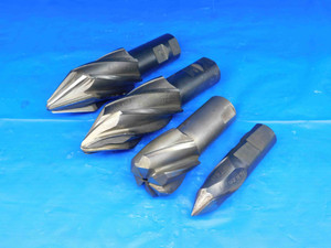 4pcs HSS END MILLS / DRILL MILLS 1" , 1 3/4 O.D.'S 1.0 1.75 BRIDGEPORT TOOLING - BR1240CP2