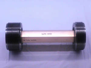 3" 8 UN 2B THREAD PLUG GAGE 3.0 3.00 3.000 GO NO GO P.D.'S = 2.9188 & 2.9299 - DW25957BK3
