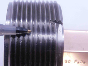 3" 8 UN 2B THREAD PLUG GAGE 3.0 3.00 3.000 GO NO GO P.D.'S = 2.9188 & 2.9299 - DW25957BK3