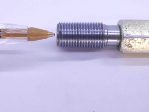 CERTIFIED M10 X 1 6H THREAD PLUG GAGE 10 1.0 GO NO GO P.D.'S = 9.350 & 9.500 - DW25965TLC