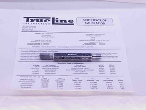 CERTIFIED M10 X 1 6H THREAD PLUG GAGE 10 1.0 GO NO GO P.D.'S = 9.350 & 9.500 - DW25965TLC