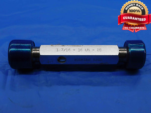 1 7/16 16 UN 2B LEFT HAND THREAD PLUG GAGE 1.4375 GO NO GO PDS= 1.3969 & 1.4037 - DW25976BK3 1 7/16 16 UN 2B LEFT HAND THREAD PLUG GAGE 1.4375 GO NO GO PDS= 1.3969 & 1.4037 - DW25976BK3