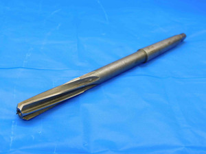 MORSE 7/16 OD HSS REAMER MT1 SHANK SPIRAL 6 FL .4375 ONSIZE 11 mm USA MADE - CB0078CG2