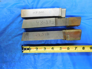 3PCS STEEL TOOL BLANKS / LATHE CUTOFF PARTING GROOVING BLADES 1" SQUARE SHANK - BT0403CG2