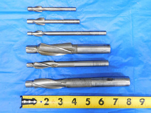LOT OF 6 HSS COUNTERBORES / COUNTERSINKS SIZES 3/8" - 5/8" O.D.'S .375 .625 - BS1175CP2