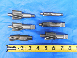 LOT OF 6 HSS MT2 STUB TAPER COUNTERBORES 1/4" - 5/16" O.D. CHANGEABLE PILOTS - BS1177CP2