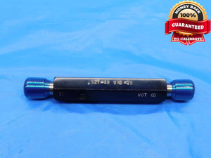 .527 48 UNS 2B THREAD PLUG GAGE .5270 GO NO GO P.D.'S = .5135 & .5174 CHECK - DW26081BL3 .527 48 UNS 2B THREAD PLUG GAGE .5270 GO NO GO P.D.'S = .5135 & .5174 CHECK - DW26081BL3