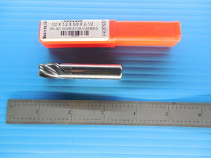 ACCUPRO 76005560 1/2 X 1/2 X 5/8 X 2 1/2 4 FLUTE SOLID CARBIDE SQUARE END MILL