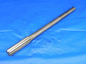 9/16 OD HSS CARBIDE TIPPED CHUCKING REAMER 6 FLUTE .5625 ONSIZE STRAIGHT SHANK - BR1541BC3