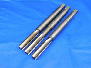 3 PCS 1/2 20 HSS PULLEY PLUG TAP 4 STRAIGHT FLUTE .5 EXTENDED REACH HAND TAPPING - BR1575BC3