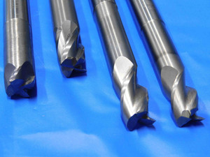LOT OF 4 1/2" O.D. MIX BRAND SOLID CARBIDE SQUARE END MILLS 1/4" - 1" LOC .5 - BS1271AY3