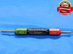 .1128 & .1148 PIN PLUG GAGE GO NO GO .1094 +.0034 7/64 3 mm E.S.T. LTD - JC0050RD